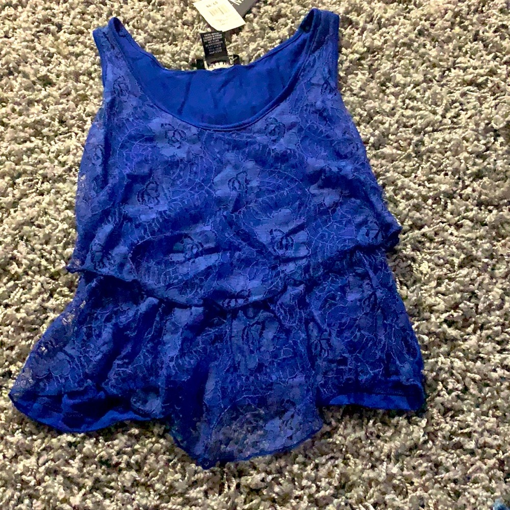 Cute Small Royal Blue Top